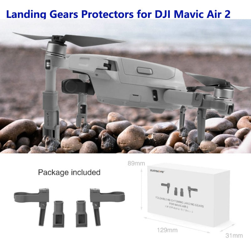 Foldable Support Leg Heightening Landing Gears Protectors DJI/Mavic Air/2 Drone