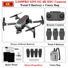 Load image into Gallery viewer, L109 PRO GPS Drone With 2-axis Gimbal Anti-shake
