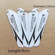 Load image into Gallery viewer, 4pcs AB 9CM spare blades r/c mini helicopter rotor CH002
