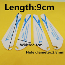 Load image into Gallery viewer, 4pcs AB 9CM spare blades r/c mini helicopter rotor CH002
