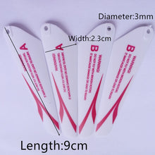 Load image into Gallery viewer, 4pcs AB 9CM spare blades r/c mini helicopter rotor CH002
