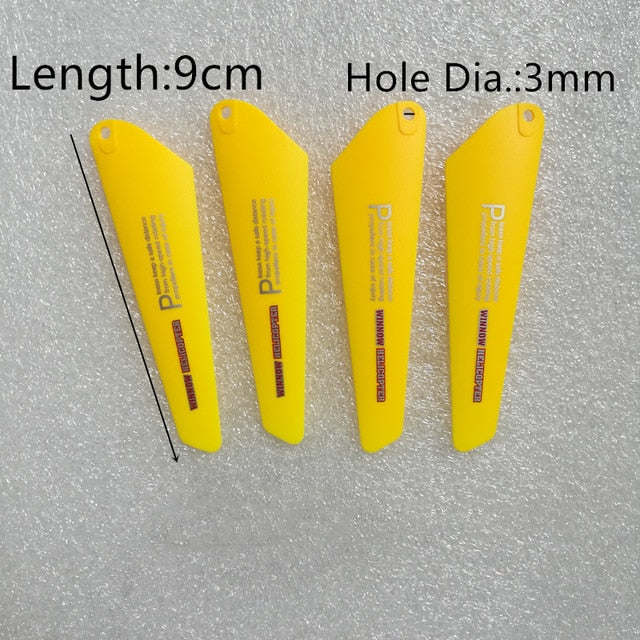 4pcs AB 9CM spare blades r/c mini helicopter rotor CH002