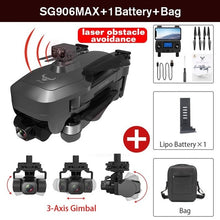 Load image into Gallery viewer, SG906Max 3-Axis Gimbal Camera Collision Avoidance Professional Brushless Motor
