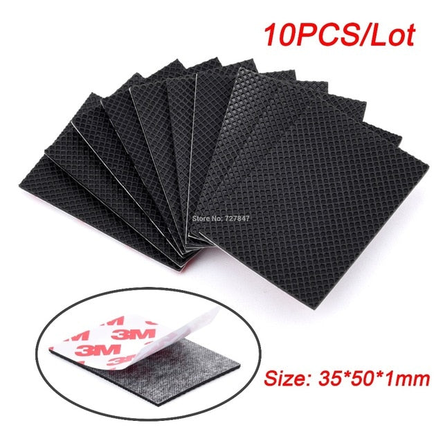 10pcs Gum Battery Silicone Non-slip Pads Anti Skid Pad